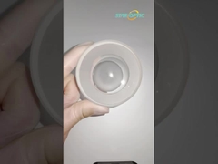 CaF2 Lente de vidro esférico 12,7 mm UV Fusão de sílica Lente focal negativa